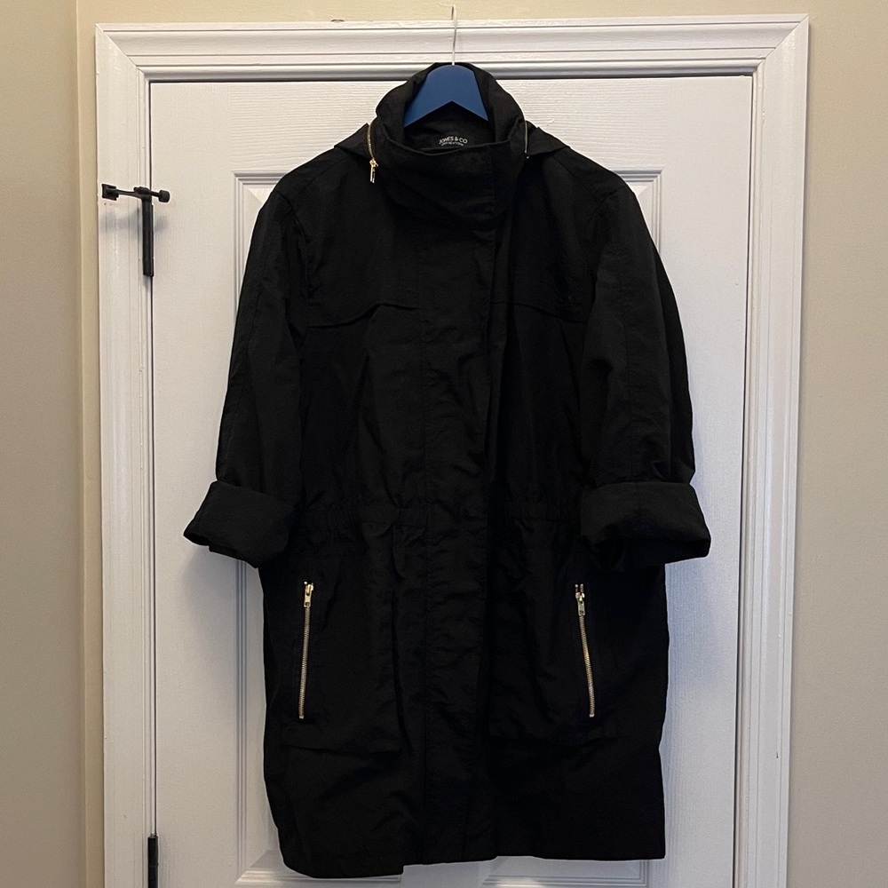 Jones New York Black Utility Jacket with Gold Details - Picture 6 of 10